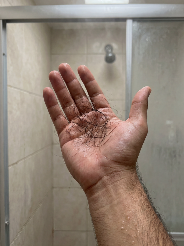 Tu pelo en la ducha...